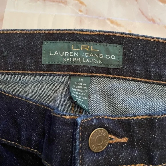 Lauren Jeans Co Ralph Lauren dark wash jeans in size 14 - Picture 3 of 7